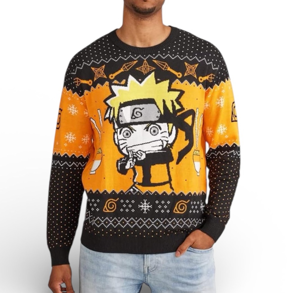 Ripple Junction x Naruto Shippuden Ugly Christmas Sweater Naruto Ramen